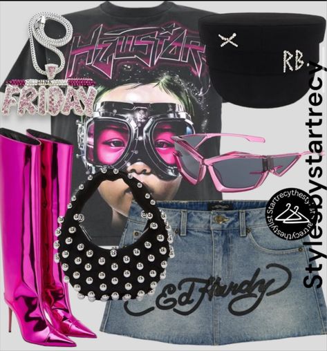 Hellstar The Future T-Shirt Black … curated on LTK Fashion Diversity, Going Out Outfits Night Club Baddie, After Prom Outfit, 19th Birthday Outfit, Going Out Outfits Night Club, Bad And Boujee Outfits, Hot Pink Outfit, Outfit Black Women, Imvu Outfits Ideas Cute