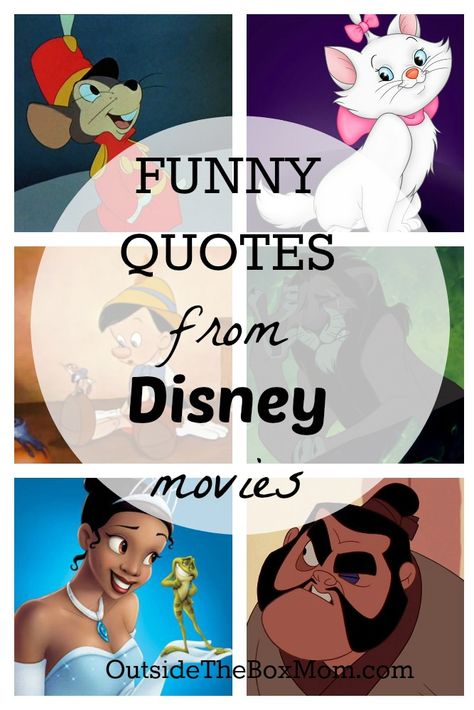 funny-disney-quotes-pin Movie Quotes Funny Disney, Funny Quotes Disney, Funny Yet Inspiring Quotes, Best Disney Quotes Funny, Fun Disney Quotes, Disney Short Quotes, Funniest Movie Quotes, Senior Quotes From Movies Funny, Disney Quotes Funny Hilarious