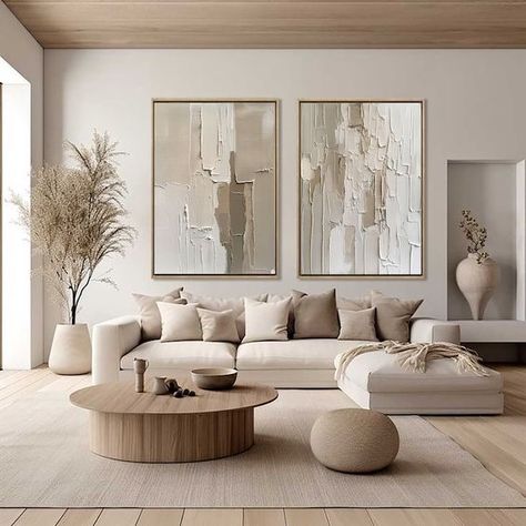 As a furniture designer, I can’t stress enough the importance of personalized pieces, I believe your home should be as unique as you are. At DDL Custom Furniture, we transform your vision into reality. No more compromising on style or quality each piece is meticulously crafted to perfection, reflecting your distinct taste. 🌟 Make your home a reflection of you. 🌟 #homedecor #interiordesign #furniture #interiorstyling #homedecorinspiration #kramervillefurniture #kramervillecorner #kramervil... House Vibes, Set Of 2 Wall Art, Beige Living Rooms, Plaster Wall Art, Japandi Interior, Deco Salon, Plaster Walls, Beige Walls, Linen Canvas