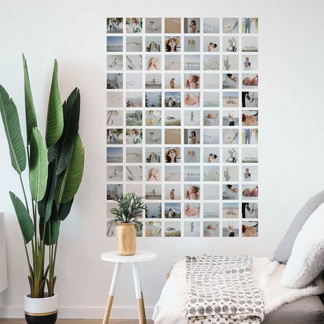 Ivy Photo Wall, Scandinavian Photo Wall, Picture Wall Apartment, Scandinavian Picture Wall, Photo Wall Apartment, Photos On The Wall Ideas, Photo Wall Ideas Bedroom, Minimalist Photo Wall, Photo Wall Tiles