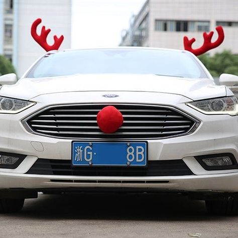 Christmas Car Decoration Big Antlers - Christmas Car Decorations, Car Costume, Horns Costume, Gifts For Car Lovers, Christmas Cars, Reindeer Horns, Xmas Reindeer, Reindeer Costume, Diy Natal