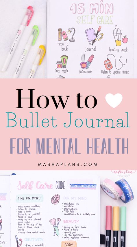 Bullet Journal For Mental Health, Journal For Mental Health, Bullet Journal Mental Health, How To Bullet Journal, Bullet Journal Work, Bullet Journal Page, Bullet Journal For Beginners, Bullet Journal Ideas Templates, Creating A Bullet Journal