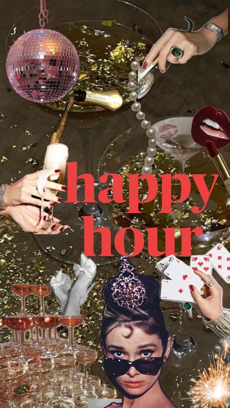 Drinks aesthetic Happy Hour collage old Hollywood Drinks Aesthetic, Aesthetic Happy, Wine Wednesday, Happy Hour, Old Hollywood, Hollywood, Collage, Drinks