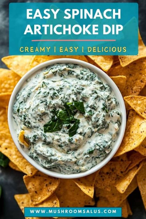 Easy Spinach Artichoke Dip, Spinach And Artichoke Dip Recipe, Spinach Artichoke Dip Easy, Bread Crackers, Best Dip, Best Dip Recipes, Vegetarian Appetizer, Spinach Artichoke Dip Recipe, Spinach And Artichoke Dip