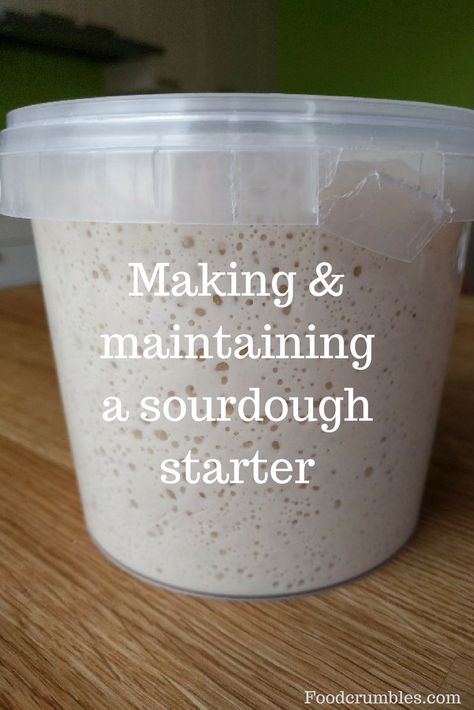 Baking a good sourdough bread all starts with a good starter. Make A Sourdough Starter, Healthy Starters, Homemade Baked Bread, Sourdough Pancakes, Banana Bars, Bake Bread, Types Of Flour, Sourdough Baking, I Wait