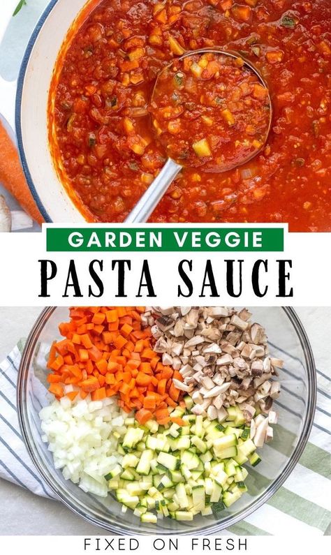 Low Calorie Pasta Sauce, Veggie Spaghetti Sauce, Vegetable Pasta Sauce, Vegetarian Pasta Sauce, Pasta Food Recipes, Soup Joumou, Healthy Sauce, Three Cup Chicken, Low Calorie Pasta