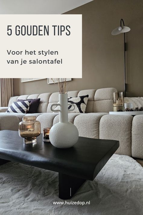 Wil je je salontafel stijlvol decoreren? Bezoek mijn blog voor eenvoudige tips om je tafel om te toveren tot een eyecatcher! Of je nu houdt van minimalistisch, modern of gezellig, ik laat je zien hoe je de perfecte look creëert. 
interieurtips, woonkamer ideeën, woonkamerinspiratie, interieur inspiratie, salontafel tips, modern interieur, japandi woonstijl Kitchen Ideas