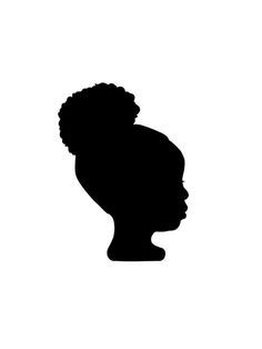 African Silhouette, Annie Jr, Black Woman Silhouette, Stencilling Techniques, Facial Pictures, My Saves, Girl Silhouette, Silhouette Portrait, Paint And Sip