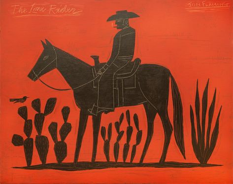 Texas Illustration, Lone Rider, Cowboy Artists, Texas Art, Cowboy Art, Western Art, Artist Art, Art World, Art Inspo