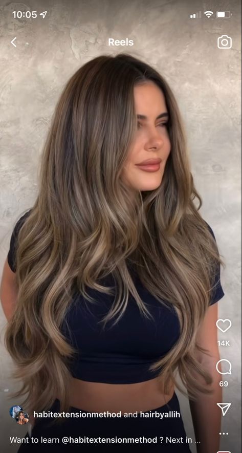 Brunette Balayage Hair Ideas, Brielle Biermann Hair Brown, Nutty Brown Hair, Caramel Brunette Hair Color, Expensive Brown Hair Color, Expensive Looking Hair, Dark Brows With Blonde Hair, Pale Skin Brown Eyes Hair Color Ideas, Light Brown Hair With Dark Roots