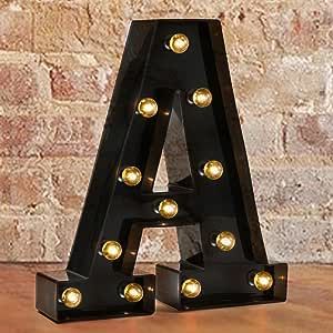 Letters With Lights, Letter Marquee, Light Up Marquee Letters, Initial Decor, Lights For Wedding, Lighted Marquee Letters, Christmas Night Light, Christmas Lamp, Industrial Style Lighting