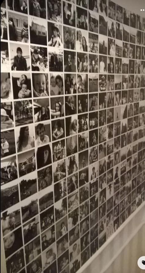 Black And White Picture Wall Collage, Black And White Picture Collage Wall, Photo Collage Wall Wedding, Black And White Aesthetic Party Decor, Giant Photo Wall, Picture Wall For Party, Black And White Wedding Photo Wall, Black And White Photo Wall Collage, Photo Wall Collage Party