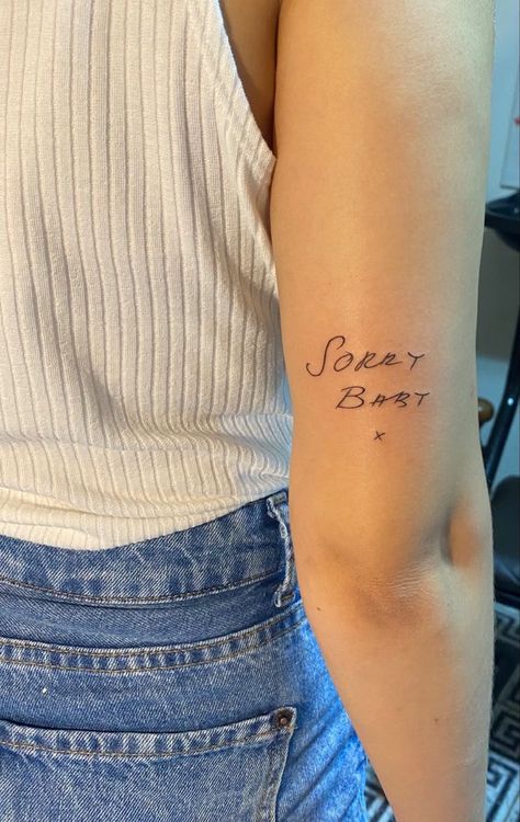 Buffy Tattoo, Eve Tattoo, Sorry Baby, Gay Tattoo, Fantasy Tattoos, Killing Eve, Badass Tattoos, Discreet Tattoos, Baby Tattoos