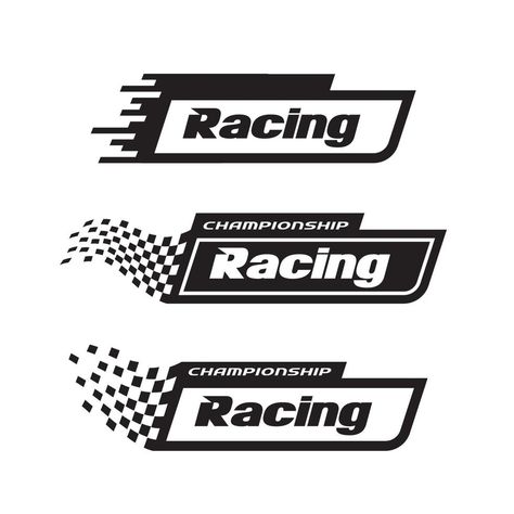 Logo Racing Design, Icon Symbols, Pr Campaign, Dirt Car Racing, Logo Play, Logo Racing, Design Racing, Race Flag, Art Deco Borders