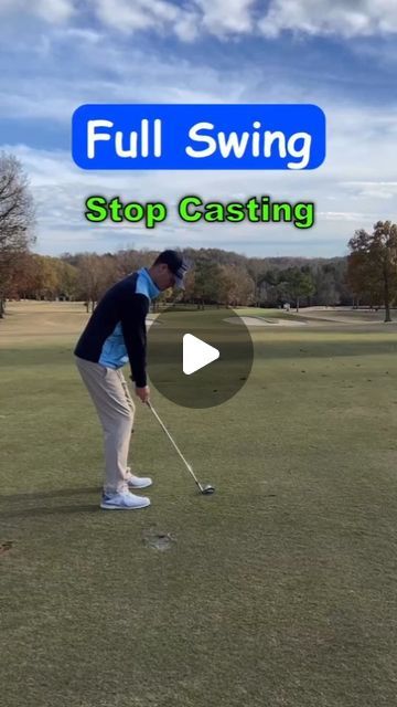 Great Swing | Golf Swing on Instagram: "Golf - Full Swing - Stop Casting ⠀⠀⠀⠀⠀⠀⠀⠀⠀⠀⠀⠀ ⠀⠀⠀⠀⠀⠀⠀⠀⠀⠀⠀⠀ It’s important to keep your wrist hinge for as long as possible throughout your downswing to ensure solid contact, therefore you don’t want to cast your club. Casting is an early release of your wrist set that causes a backward leaning shaft at impact, which adds loft and decreases club head speed. When you’re struggling with casting your club, it’s nearly impossible to deliver your club to a solid impact position with a forward leaning shaft. To correct casting, your lower body needs to rotate. The only way you can maintain a good wrist set angle into your downswing is to rotate or clear your hips throughout your downswing. You also want to hold the angle of your trail elbow. Don’t try to st Golf Downswing, Happy Gilmore, Golf Mk2, Golf Drills, Golf Day, Golf R, Golf 7, Golf Gti, To Cast