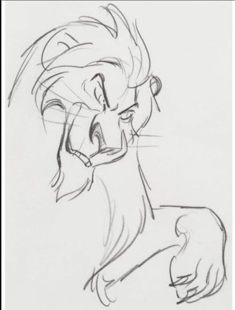 Mufasa Lion King Drawing, Scar Lion King Drawing, Mufasa Drawing, Scar Lion King Tattoo, Lion King Sketches, The Lion King Drawing, Scar Rey Leon, Lion King Drawing, Simple Animal Drawings