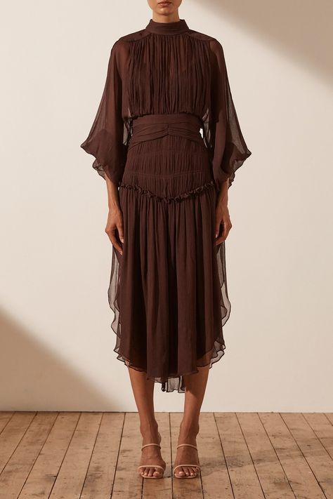 Chocolate Dresses, Open Back Midi Dress, Maxi Dresses Online, 27 Dresses, Soiree Dress, Scarf Women Fashion, Shona Joy, Wedding Attire Guest, Maxi Dress Online