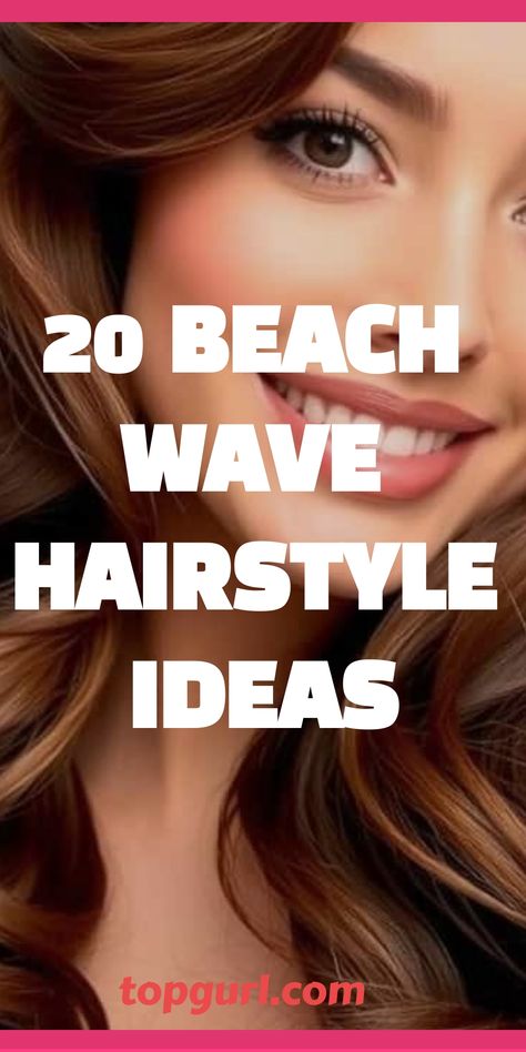 Beach Wave Hairstyle Ideas Beachy Curly Hair, Beachwaver Hairstyles, Beachy Waves Medium Length, Long Hair Beach Waves, Beach Hair Waves, Hairstyles Beach Waves, Beach Waves Hairstyles, Beach Wavy Hair, Natural Beach Waves