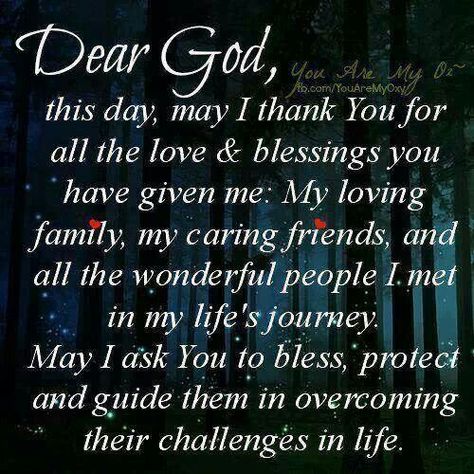 Dear God, please bless, protect and guide my family, friends and everyone I've ever met Good Night Prayer, Prayer For Family, A Course In Miracles, Night Prayer, Prayer Verses, Faith Prayer, Inspirational Prayers, Prayer Warrior, Bible Prayers