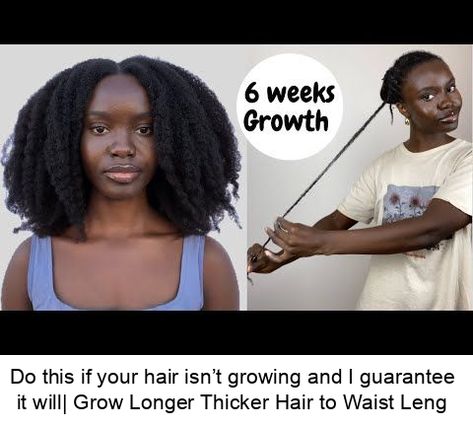 Do this if your hair isn’t growing and I guarantee it will| Grow Longer Thicker Hair to Waist Length How To Grow Long Hair Faster Naturally, How To Grow Healthy Long Hair, How To Grow Your Hair Faster Curly Hair, How To Grow Long Hair, Grow Thicker Hair Naturally, How To Make Your Hair Grow Faster, Grow Afro Hair Fast, Curly Type 4 Hair, Growing Afro Hair