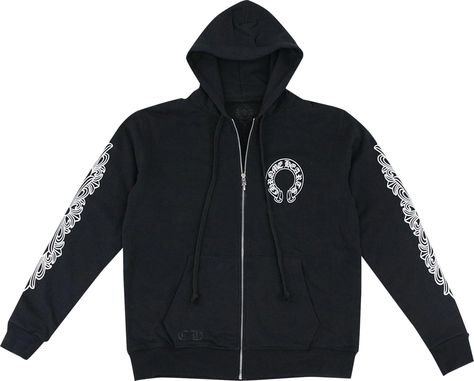 Chrome Hearts Hoodie, Shifting Wardrobe, Horseshoe Logo, Dark Street, Closet Needs, Floral Cross, Fashion Me, Dr Closet, Black Zip Ups