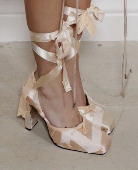 Ballet Heels, Ballerina Heels, The Ballerina, Ballerina Pumps, Emma Chamberlain, Point Shoes, Shoe Inspo, Pointe Shoes, Ballet Pumps