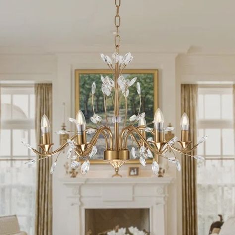 Unique Light Fixtures | Wayfair Watch House, Big Room, Classic Candles, Unique Light Fixtures, Baroque Pattern, Candle Style Chandelier, Candle Chandelier, Candle Styling, House Room