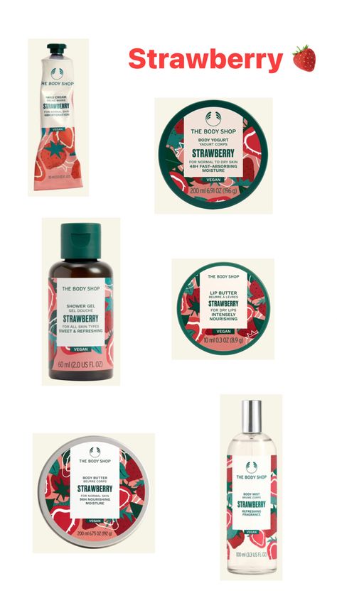 The Body Shop Best Products, The Body Shop At Home Tips, The Body Shop Perfume, Body Shop Perfume, Smell Like Strawberries, Macys Christmas, Wedding Cake Nature, The Body Shop Gifts, Best Body Shop Products