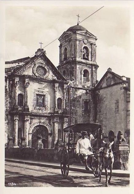 San Agustin Church, Manila. 1955 Sinaunang Panahon Background, San Agustin Church Manila, Philippine Landmarks, Historical Philippines, Philippines Architecture, Philippine Churches, San Agustin Church, Intramuros Manila, Philippine Architecture