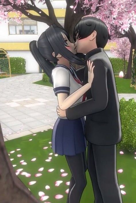 Ayano And Taro, Ayano X Taro, Yendere Simulator, Yandere Simulator Characters, Ayano Aishi, Emo Wallpaper, Code Name, Love Sick, Me And Him