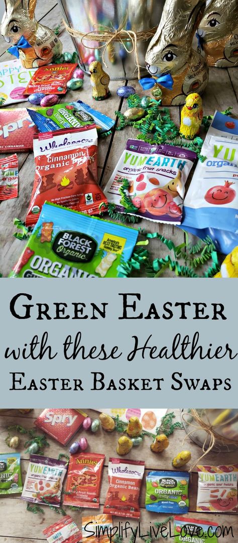 healthier Easter basket candy Healthy Easter Basket For Kids, Healthy Easter Basket Ideas, Healthy Easter Basket, Easter Basket Treats, Healthy Easter Treats, Homemade Easter Baskets, Adult Easter Baskets, Easter Foods, Creative Easter Baskets