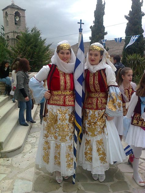 Traditional costumes Karpathos Greece Greek Outfit, Greece Dress, Greek Traditional Dress, Greek Dress, Greek Costume, Greece Outfit, Costumes Around The World, Karpathos, Greek Culture