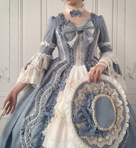 Pastel Oc, Draped Cloth, Victorian Ballgown, Victorian Dress Gown, Baroque Dress, Century Dress, Fan Decoration, Old Fashion Dresses, Old Dresses