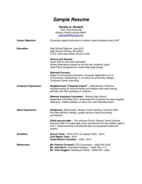 High School Resume Examples Diploma Resume, School Mindset, High School Resume Template, High School Resume, School Resume, Job Resume Samples, Resume Objective Examples, Basic Resume, Resume Ideas