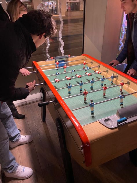 Foosball Table Aesthetic, Foose Ball Table, Ikea Aesthetic, Party Moodboard, Friends Aesthetics, Table Aesthetic, Dream Bars, Foosball Table, Foosball