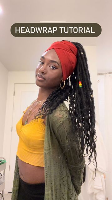 Ava ♡ on Instagram: "Back at it again with the headwrap tut ❣️" Headwrap Styles, Headwrap Tutorial, Head Wrap Styles, Back At It Again, Head Wraps, Dreadlocks, 10 Things, On Instagram, Beauty