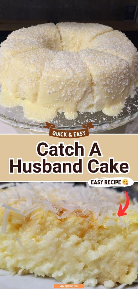 Ensnare the senses with this irresistibly delicious Catch A Husband Cake. This rich, moist cake is layered with flavors that are sure to captivate any heart. Whether you're looking to impress a special someone or just in the mood for an exquisite dessert, this cake is your secret weapon. #CatchAHusbandCake #DessertLovers #BakeToImpress #HeartyRyeandPumpernickelBreads Catch A Husband Cake Recipe, Quick Sweets, Cake Slices, Cake For Husband, Moist Cake, Recipes Sweet, Tasty Baking, Delicious Cake, Coconut Cake