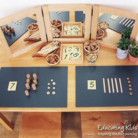 Numeracy Activities Preschool, Reggio Emilia Classroom, Numeracy Activities, Reggio Inspired Classrooms, Eyfs Classroom, Reggio Classroom, Literacy And Numeracy, Nursery Activities, Anniversaire Harry Potter