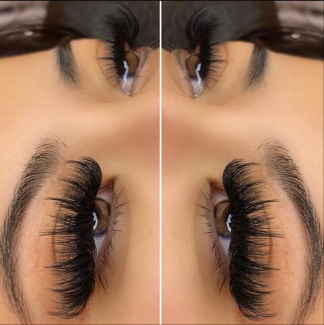 Eyelash Extensions Hybrid Volume, Wispy Full Lash Extensions, Spiky Volume Lash Extensions, Wispy Lash Mapping With Spikes, Hybrid Lash Extensions With Spikes, Whisky Volume Lash Extensions, Spikey Volume Lash Extensions, Extra Long Lash Extensions, Textured Volume Lash Extensions