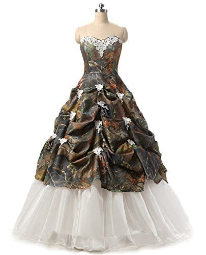 Country Prom Dresses, Camouflage Wedding Dresses, Camo Wedding Dress, Rainbow Wedding Theme, Camo Dresses, Country Prom, Country Style Wedding Dresses, Plus Size Wedding Gown, Camo Wedding Dresses