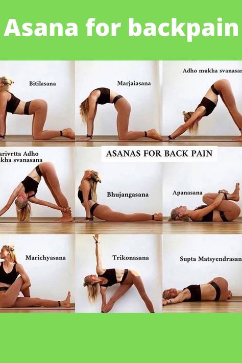 Asanas for back pain 🙏🏻 Relieve Lower Back Pain, Cramps Relief, Yoga For Back Pain, Back Pain Exercises, Lower Back Pain, Low Back Pain, Yoga Asanas, Sciatica, Lower Back