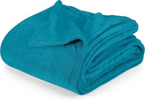 Amazon.com: Utopia Bedding Turquoise Fleece Blanket King Size Lightweight Fuzzy Soft Anti-Static Microfiber Bed Blanket (90x102 Inch) : Home & Kitchen Turquoise Branding, Over The Couch, King Size Blanket, Thermal Blanket, Queen Size Blanket, Bed Blankets, Fuzzy Blanket, Twin Blanket, Cozy Flannel