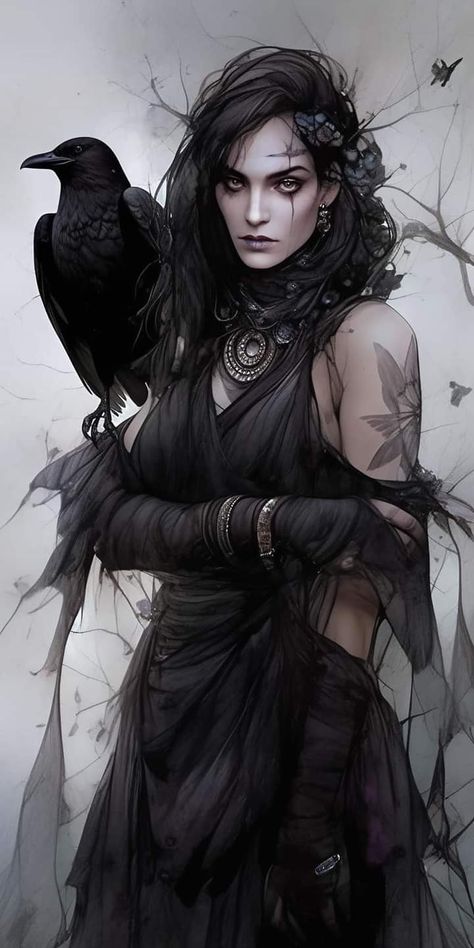 Morrigan Goddess Celtic Mythology, Matron Of Ravens, Crow Woman, Morrigan Goddess, Shadar Kai, Celtic Goddess, Celtic Mythology, Irish Celtic, Viking Warrior