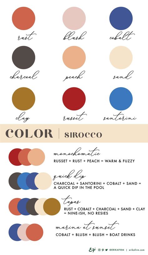 Sirocco Color, Harmony Color, Colour Names, Sand Clay, Colour Composition, Color Terracota, Monochromatic Color Palette, Color Guide, Blue Colour Palette