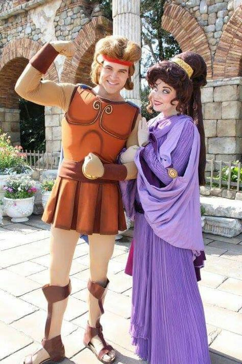 Hercules and Meg Megara Costume, Meg Cosplay, Disney Faces, Hercules Movie, Megara Disney, Real Life Disney Characters, Disney Princess Cosplay, Ariel Cosplay, Disney World Characters