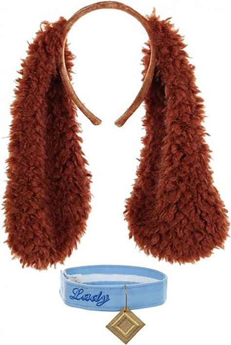 Amazon.com: elope Lady & the Tramp Lady Ears Headband & Collar Kit - ST : Clothing, Shoes & Jewelry Animal Kingdom Disneybound, Lady And The Tramp Costume, Costume Box, Themed Halloween Costumes, Addams Family Costumes, Faux Fur Headband, Collar Accessory, Aesthetic Holiday, Disney Headbands