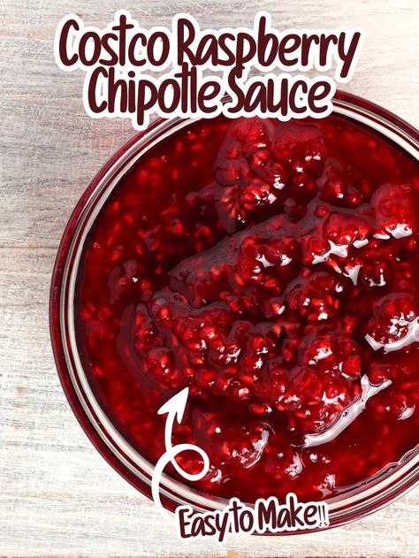 Costco Raspberry Chipotle Sauce Recipe - Wasian Cookery Roasted Raspberry Chipotle Sauce Recipe, Korean Oxtail Soup Recipe, Chipotle Sauce Recipe, Easy Sauces, Quesadilla Sauce, Raspberry Chipotle Sauce, Fried Steak Recipes, Chipotle Peppers, Marinate Meat