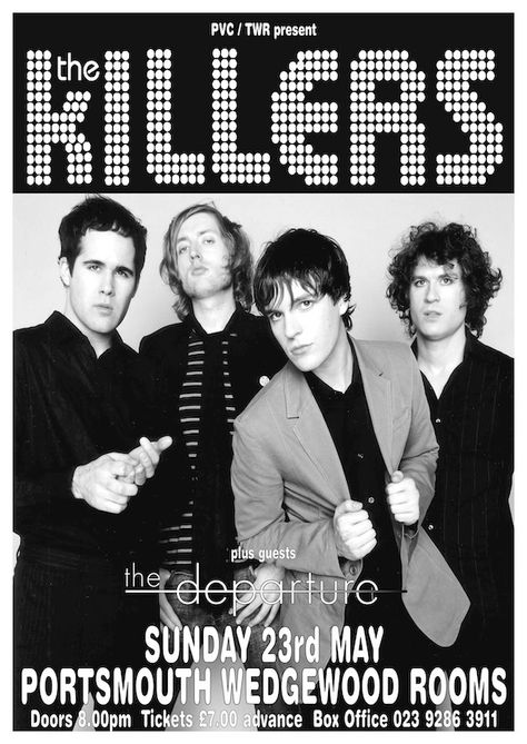 The Killers Poster, Killers Poster, The Killers Band, Punk Poster, Brandon Flowers, Chill Room, Band Poster, The Killers, Disco Party