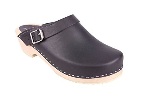 BATZ Classic Clogs with Moveable Strap in Black Lotta Clogs, Lotta From Stockholm Clogs, Wood Clogs, Lotta From Stockholm, Clogs Heels, High Heel Clogs, Swedish Clogs, Black Clogs, Clog Boots