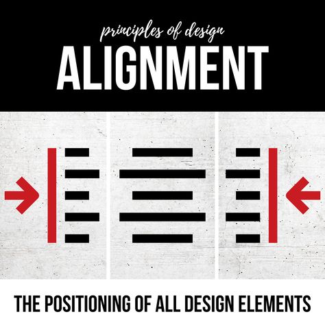 #DesignTips ALIGNMENT ~ the positioning of design elements in order to establish a composition that is sharp and cohesive 2 Types of Alignment: 1. Edge Alignment: design elements are lined up with each other's top, bottom, or side edges. 2. Center Alignment: design elements are placed on a central imaginary line. Follow along for more design tips! 😄 --- #creativeagency #advertisingagency #advertising #advertisingservices #alignment #designprinciples #principlesofdesign #design Alignment Design Graphics, Graphic Design Alignment, Alignment In Graphic Design, Alignment Design Principle, Alignment Typography, Alignment Principle Of Design, Alignment Design, Web Design Examples, Side Edges